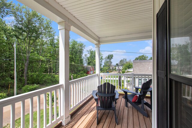 7285 Maple St, South Haven, MI 49090 - view of wooden terrace