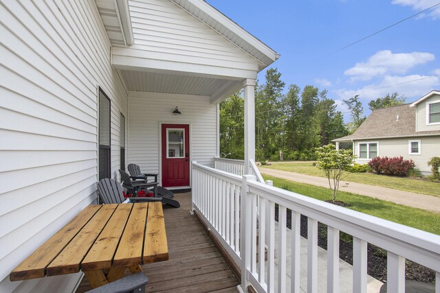 7285 Maple St, South Haven, MI 49090 - view of wooden porch