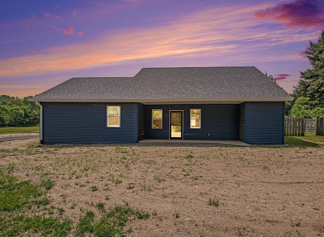 2813 Bond St, Niles, MI 49120 - view of front of home featuring a shingled roof and a patio area
