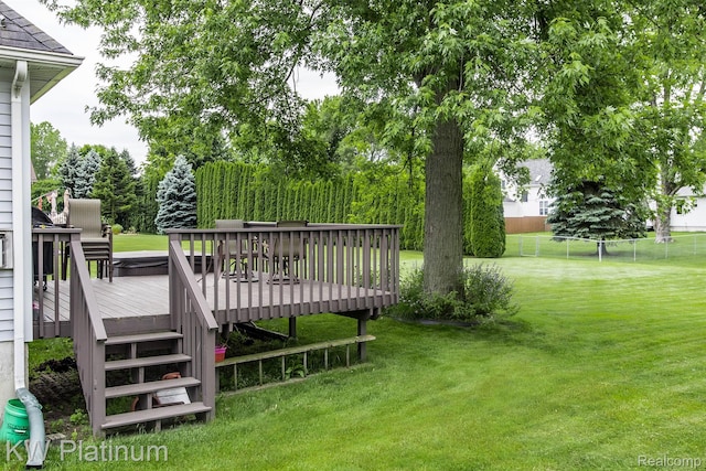 3167 Blackheath Ct, Port Huron, MI 48060 - view of yard featuring a wooden deck