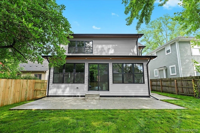 624 S Vermont Ave, Royal Oak, MI 48067 - rear view of house featuring a patio area, a fenced backyard, and entry steps