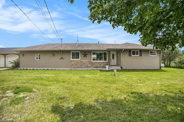 3463 Arthur Rd, Remus, MI 49340 - back of house featuring a lawn