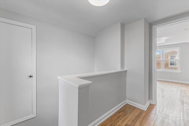 22406 Colony St, Saint Clair Shores, MI 48080 - corridor with an upstairs landing and wood finished floors