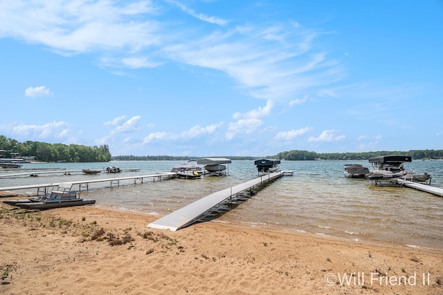 10296 S Lakeside Ridge Rd, Baldwin, MI 49304 - dock area with a water view