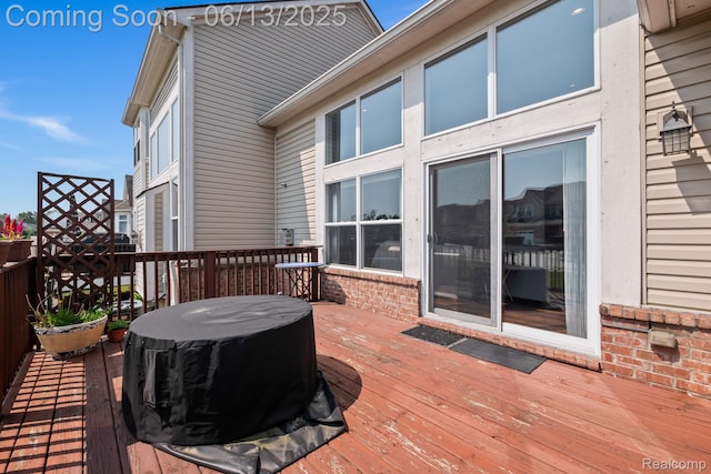 4376 Bennett Park Cir, Troy, MI 48085 - view of wooden deck
