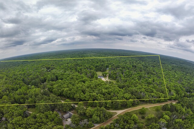 8114 E 72nd St # 2, Newaygo, MI 49337 - aerial view of property's location with a forest and property boundaries highlighted