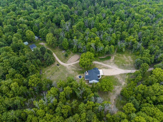 8114 E 72nd St # 2, Newaygo, MI 49337 - aerial view of property and surrounding area featuring a forest