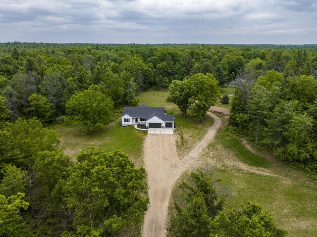 8114 E 72nd St # 2, Newaygo, MI 49337 - view from above of property with a heavily wooded area