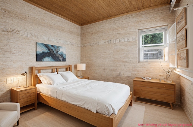 8114 E 72nd St # 2, Newaygo, MI 49337 - bedroom with wooden ceiling