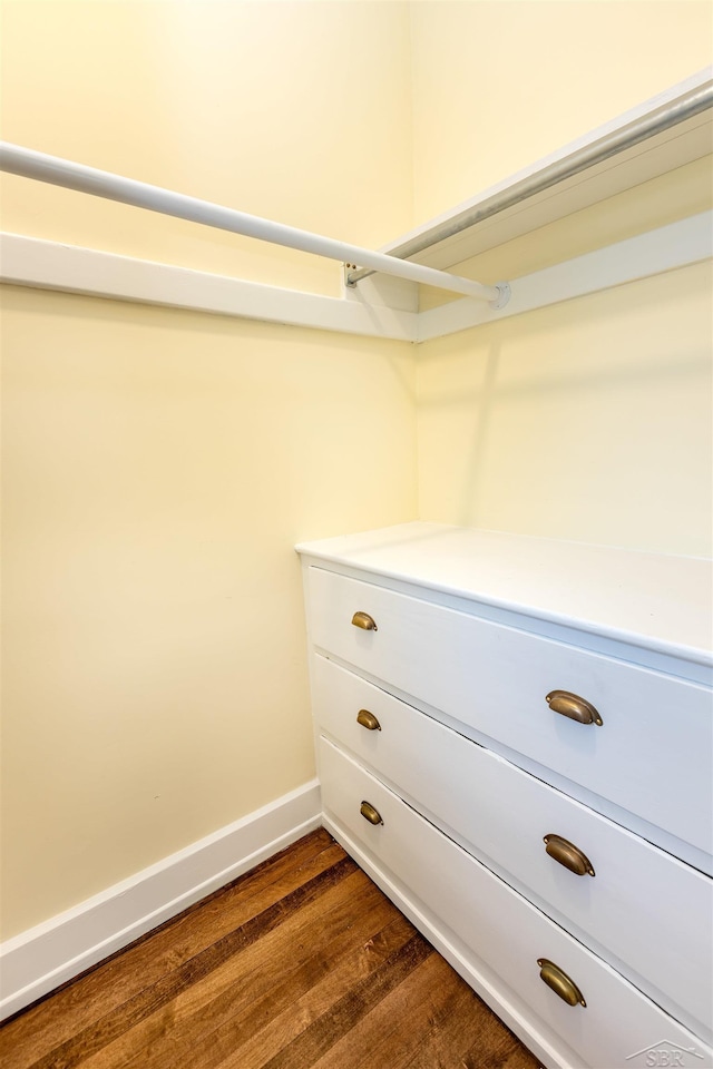 820 N Johnson St, Bay City, MI 48708 - spacious closet with dark wood finished floors