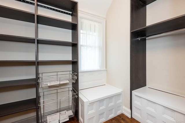 820 N Johnson St, Bay City, MI 48708 - walk in closet featuring dark wood-style flooring