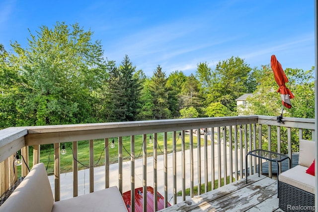 4022 Stonebridge, Holly, MI 48442 - view of wooden deck