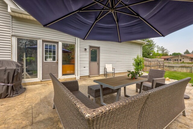 1105 W Genesee St, Frankenmuth, MI 48734 - view of patio / terrace with grilling area and outdoor dining space