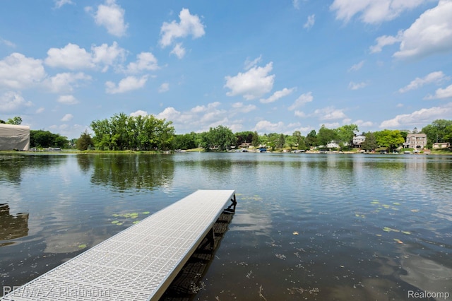 2757 S Hacker Rd, Brighton, MI 48114 - dock area featuring a water view