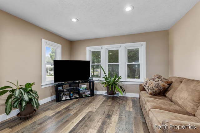 340 E Main St SE, Caledonia, MI 49316 - living room featuring wood finished floors and recessed lighting