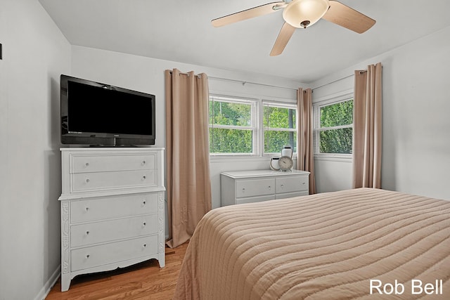 3897 Obrien St SW, Grand Rapids, MI 49534 - bedroom featuring light wood-type flooring and a ceiling fan