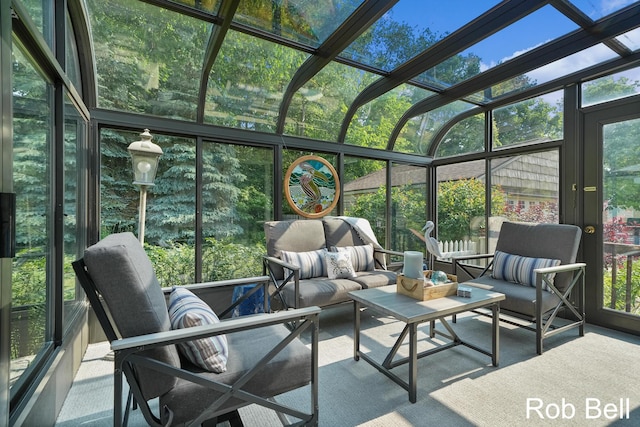 3897 Obrien St SW, Grand Rapids, MI 49534 - sunroom featuring outdoor lounge area