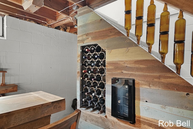 3897 Obrien St SW, Grand Rapids, MI 49534 - wine room featuring concrete block wall