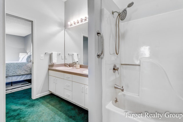 271 Rolling Greene Dr NW, Grand Rapids, MI 49534 - full bathroom featuring ensuite bath, double vanity, and bathing tub / shower combination