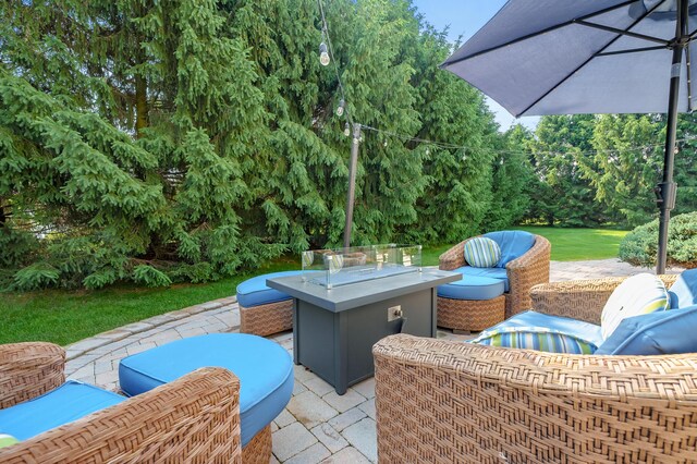 16069 Grazenview St, Schoolcraft, MI 49087 - view of patio / terrace with an outdoor living space