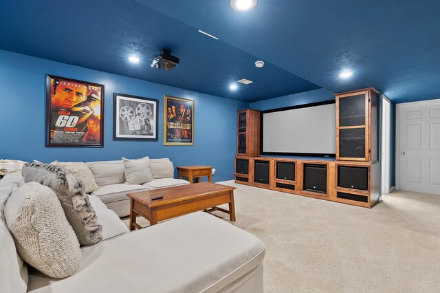 16069 Grazenview St, Schoolcraft, MI 49087 - cinema room with recessed lighting and carpet flooring