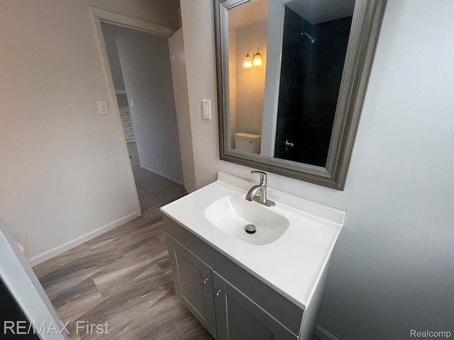 21128 Kenmore Ave, Harper Woods, MI 48225 - bathroom with vanity and a shower