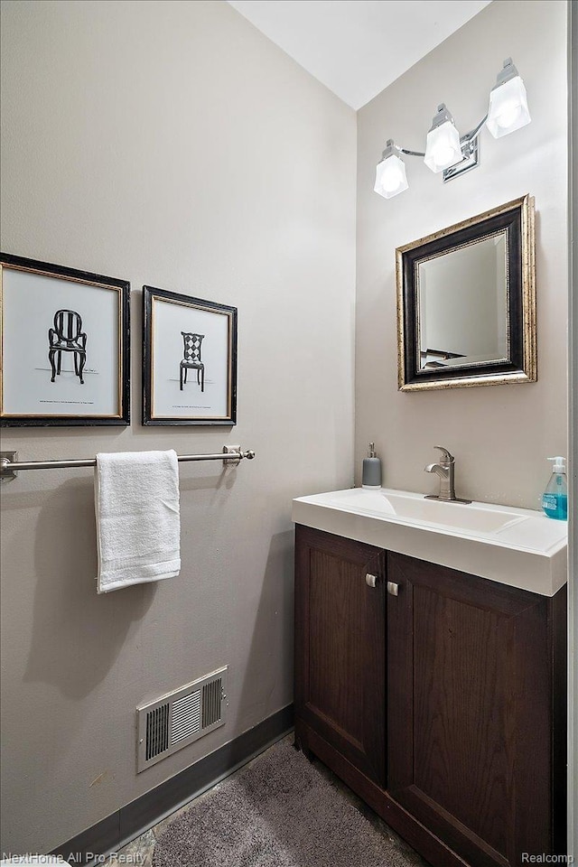 22219 Connemara Dr, Northville, MI 48167 - bathroom featuring vanity and baseboards