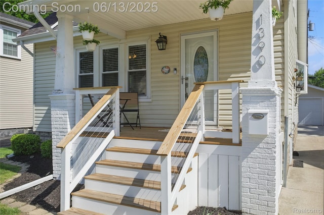 1390 W Blvd, Berkley, MI 48072 - entrance to property with covered porch and concrete driveway
