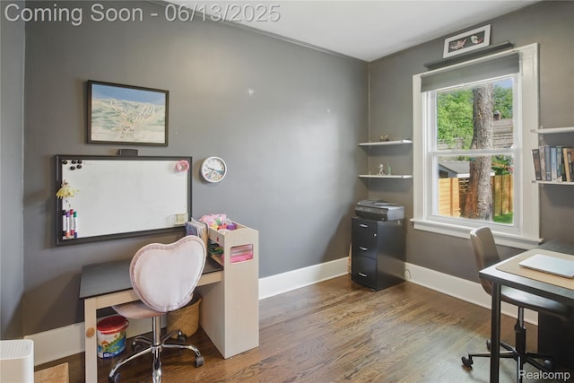 1390 W Blvd, Berkley, MI 48072 - office with wood finished floors and baseboards