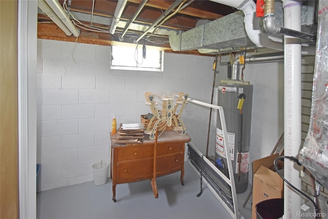 4466 Eastwood Dr, Swartz Creek, MI 48473 - basement with water heater