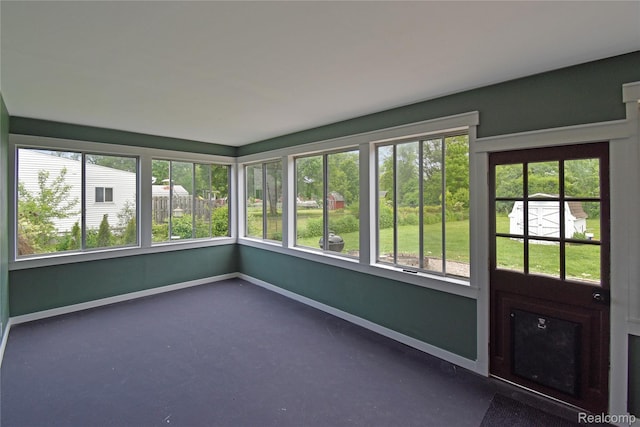4466 Eastwood Dr, Swartz Creek, MI 48473 - unfurnished sunroom with plenty of natural light