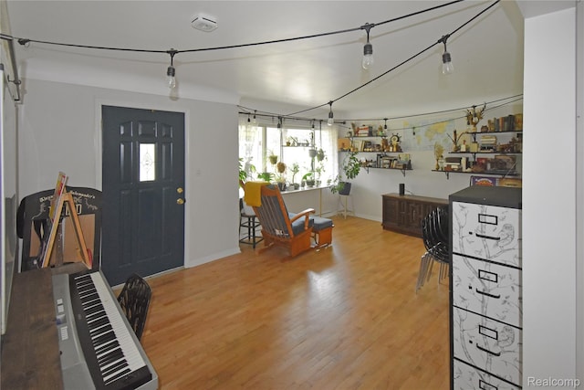 4466 Eastwood Dr, Swartz Creek, MI 48473 - entryway with wood finished floors and baseboards