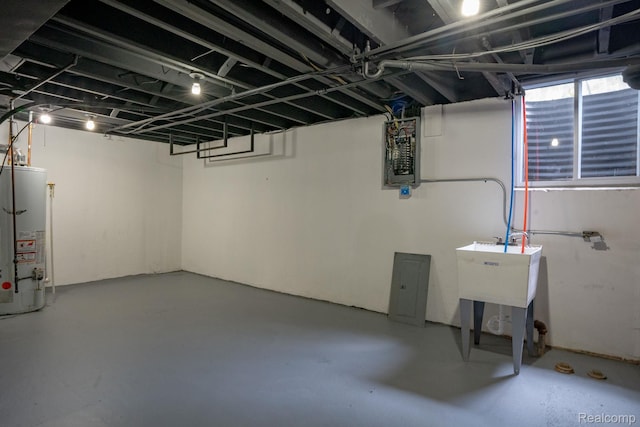 32431 Halmich Dr, Warren, MI 48092 - below grade area with gas water heater and electric panel