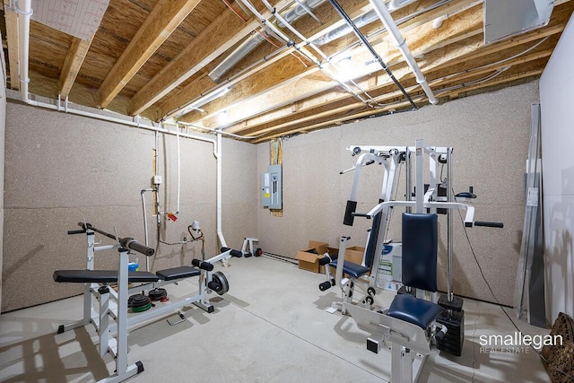 6853 Loggers Ridge Run SE, Caledonia, MI 49316 - workout room with electric panel