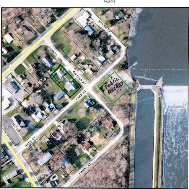 185 Race St, Constantine, MI 49042 - aerial view of property's location