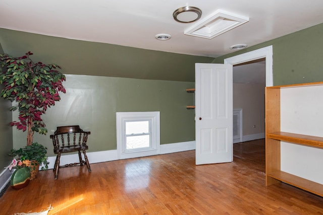 185 Race St, Constantine, MI 49042 - additional living space featuring wood finished floors and attic access