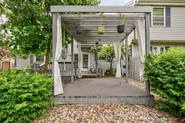 429 Zehnder Dr, Frankenmuth, MI 48734 - view of patio / terrace with a pergola and a wooden deck