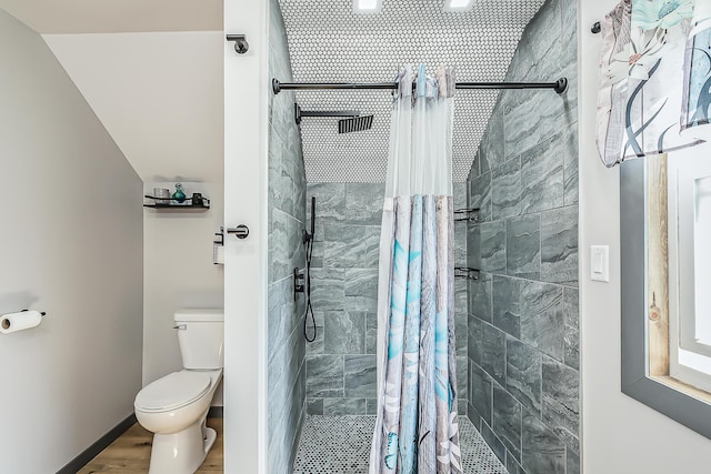 3360 Broad St, Dexter, MI 48130 - bathroom with a stall shower and wood finished floors