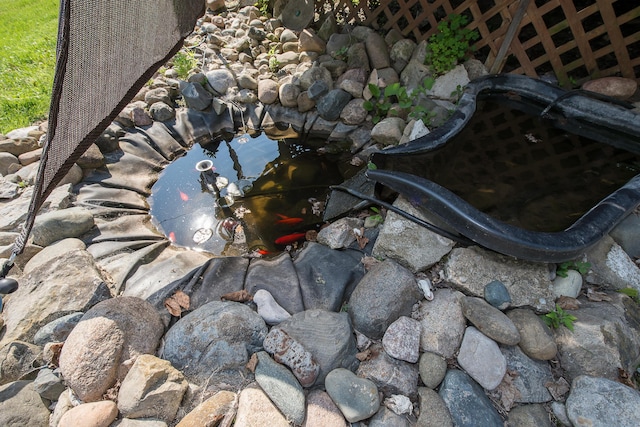 3360 Broad St, Dexter, MI 48130 - exterior view of a garden pond