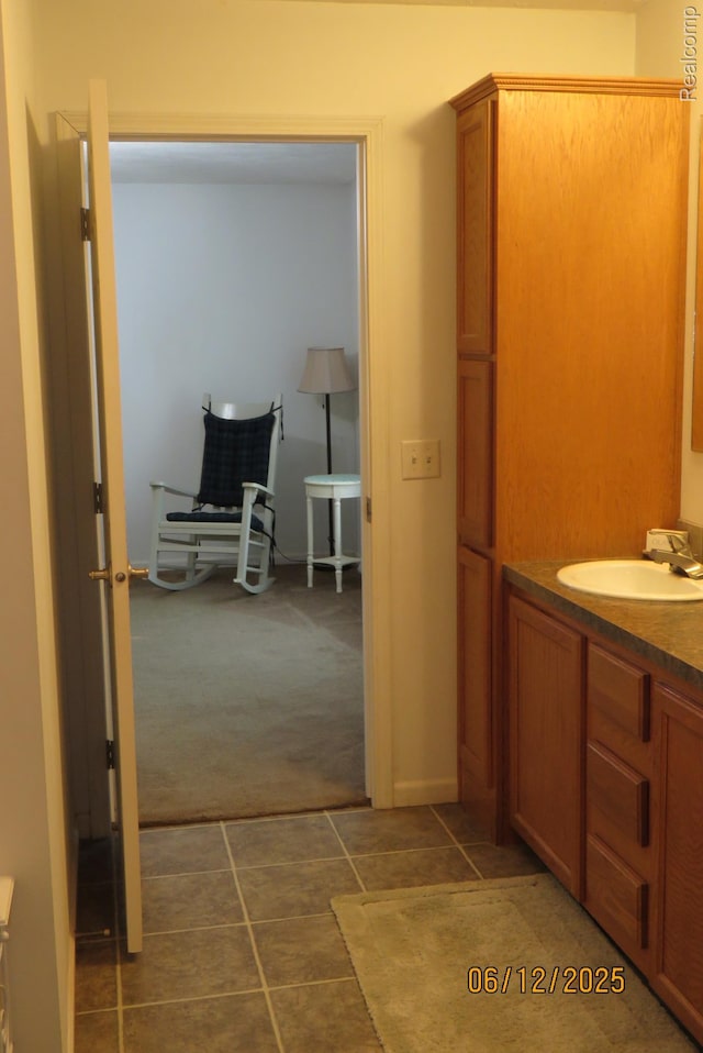 10571 Baraga St, Taylor, MI 48180 - bathroom featuring vanity and tile patterned floors