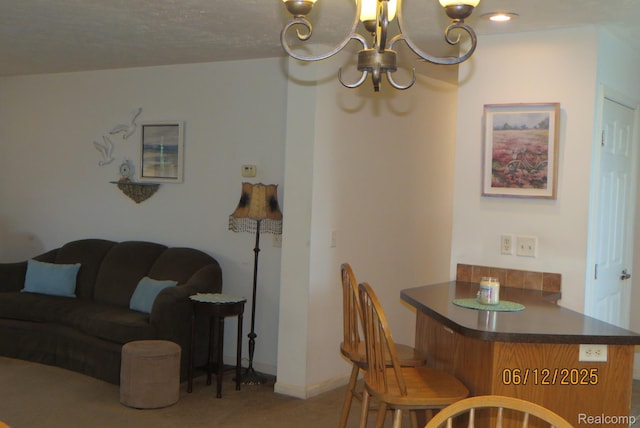 10571 Baraga St, Taylor, MI 48180 - dining area featuring a chandelier and baseboards