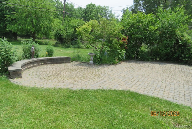 10571 Baraga St, Taylor, MI 48180 - view of green lawn featuring a patio area