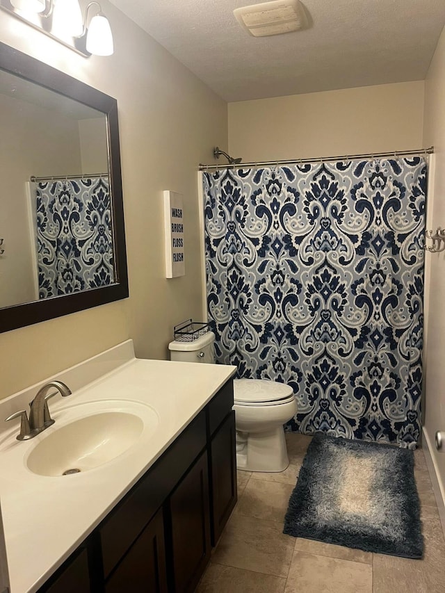 727 Wild Flower Ct, Wayland, MI 49348 - full bathroom featuring vanity, tile patterned flooring, and a shower with curtain