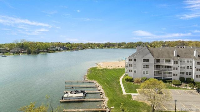 3565 Port Cove Dr Unit 68, Waterford, MI 48328 - drone / aerial view of a nearby body of water