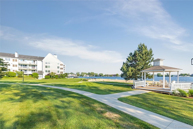 3565 Port Cove Dr Unit 68, Waterford, MI 48328 - view of property's community featuring a gazebo and a lawn