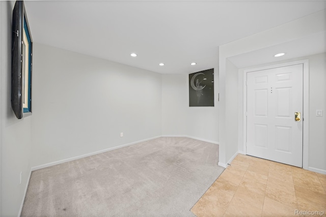 3565 Port Cove Dr Unit 68, Waterford, MI 48328 - unfurnished room with recessed lighting and light carpet