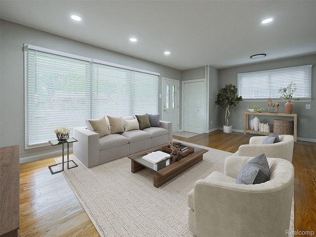 22854 Lingemann St, Saint Clair Shores, MI 48080 - living area with wood finished floors and recessed lighting