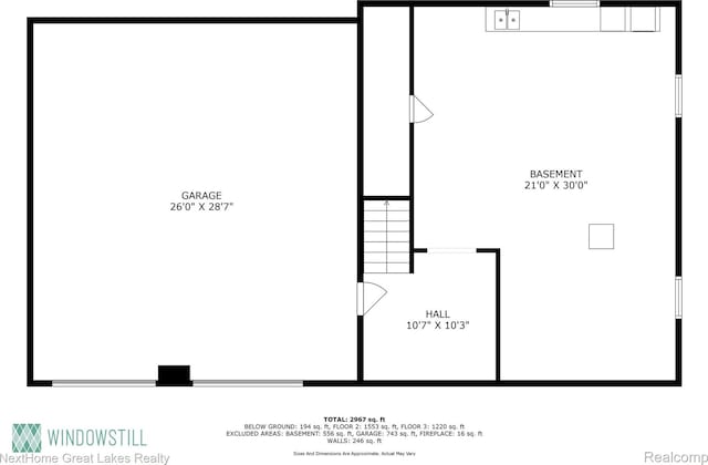 1831 Hampden Rd, Flint, MI 48503 - view of floor plan / room layout