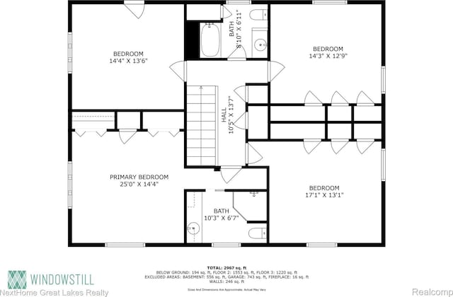 1831 Hampden Rd, Flint, MI 48503 - view of room layout