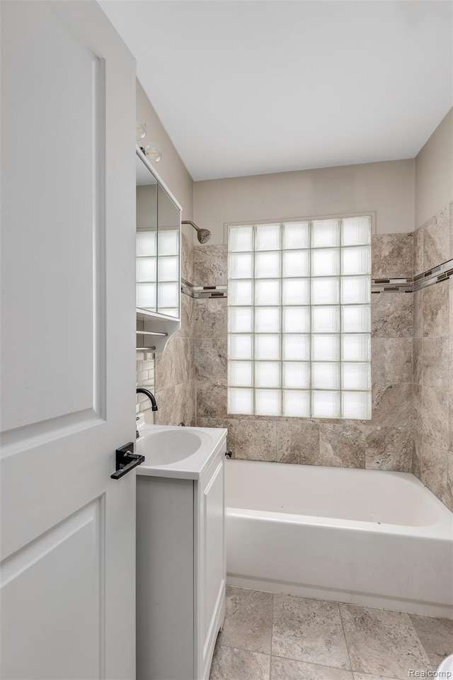 852 Cambridge Rd, Berkley, MI 48072 - full bathroom featuring vanity and shower / washtub combination
